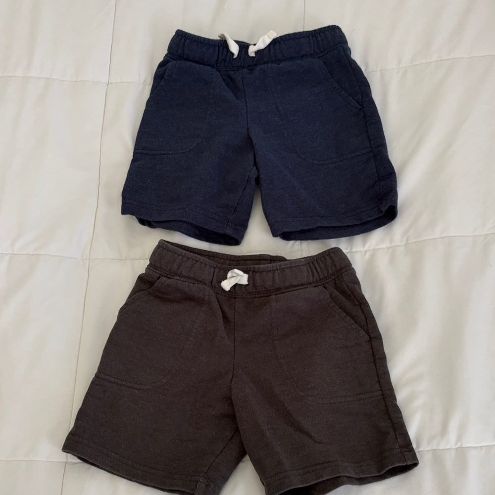 Kids Navy & Charcoal Drawstring Knit Shorts - Cat & Jack size 4t